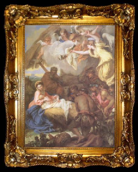 framed  CASTIGLIONE, Giovanni Benedetto Adoration of the Shepherds (mk05), ta009-2